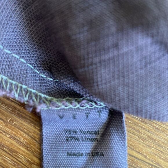 Vetta Capsule Tencel Tapered Pants Pull-On Purple Medium Pockets Comfortable - Picture 8 of 14